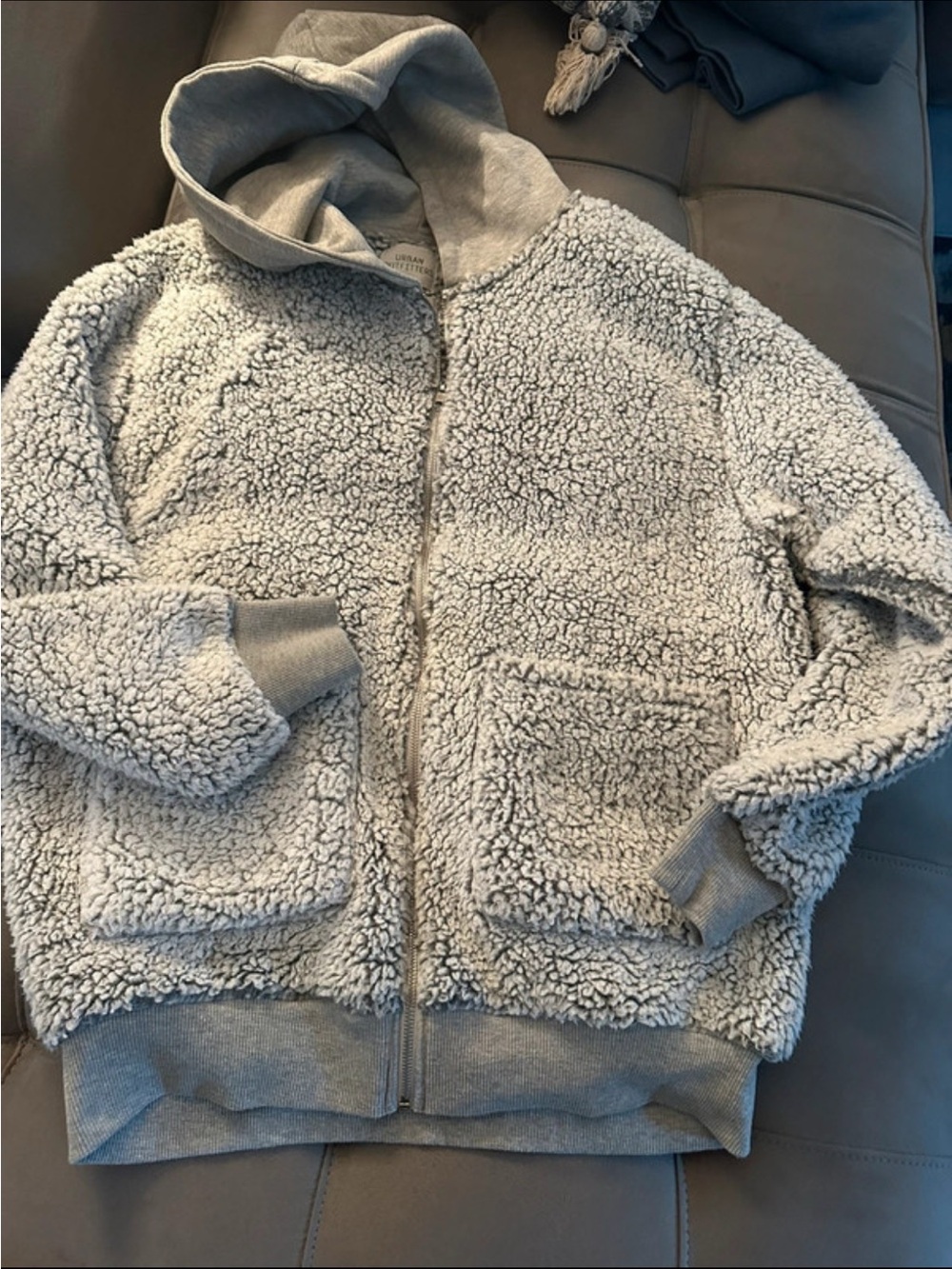 Cozy women’s Sherpa Zip-Up Hoodie Jacket